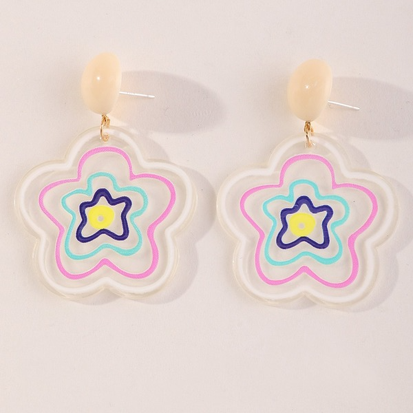 Bulk Jewelry Wholesale Earrings White resin star JDC-ES-e188 Wholesale factory from China YIWU China