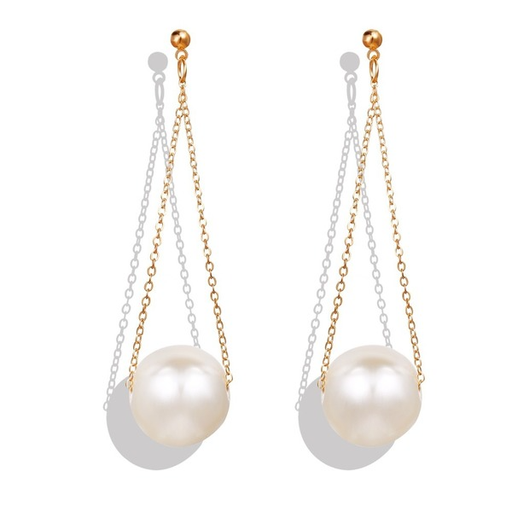 Bulk Jewelry Wholesale Earrings White single pearl pendant JDC-ES-xy065 Wholesale factory from China YIWU China