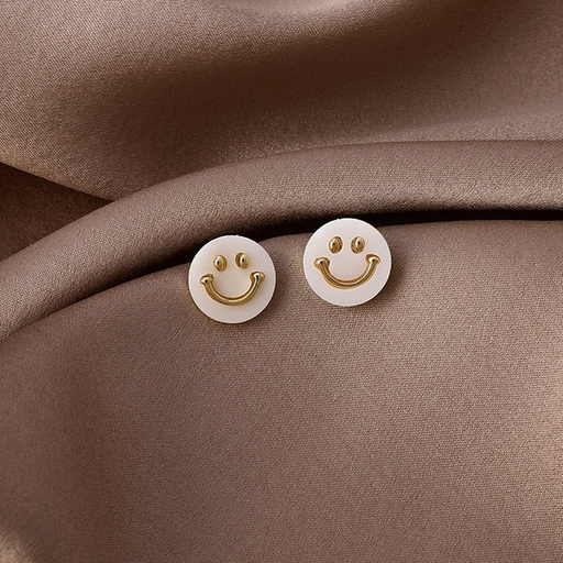Bulk Jewelry Wholesale Earrings White smiley Alloy JDC-ES-W208 Wholesale factory from China YIWU China