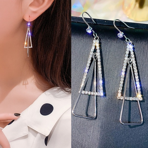 Bulk Jewelry Wholesale earrings with diamond geometry triangle JDC-ES-xc275 Wholesale factory from China YIWU China