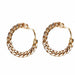 Wholesale earrings with diamond gold alloy JDC-ES-xc011 Earrings JoyasDeChina Light plate gold -60mm Wholesale Jewelry JoyasDeChina Joyas De China