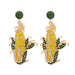 Wholesale Earrings Yellow corn Alloy JDC-ES-JJ093 Earrings JoyasDeChina 55132 Wholesale Jewelry JoyasDeChina Joyas De China