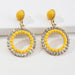 Wholesale Earrings Yellow geometric double round alloy diamond JDC-ES-e019 Earrings JoyasDeChina EZ3701huangse Wholesale Jewelry JoyasDeChina Joyas De China