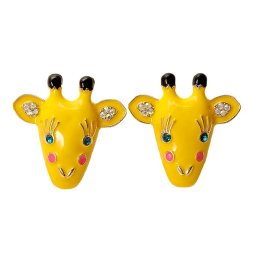 Bulk Jewelry Wholesale Earrings Yellow giraffe Alloy JDC-ES-JJ069 Wholesale factory from China YIWU China