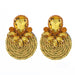 Wholesale Earrings Yellow round diamond braided JDC-ES-JJ104 Earrings JoyasDeChina Golden Wholesale Jewelry JoyasDeChina Joyas De China