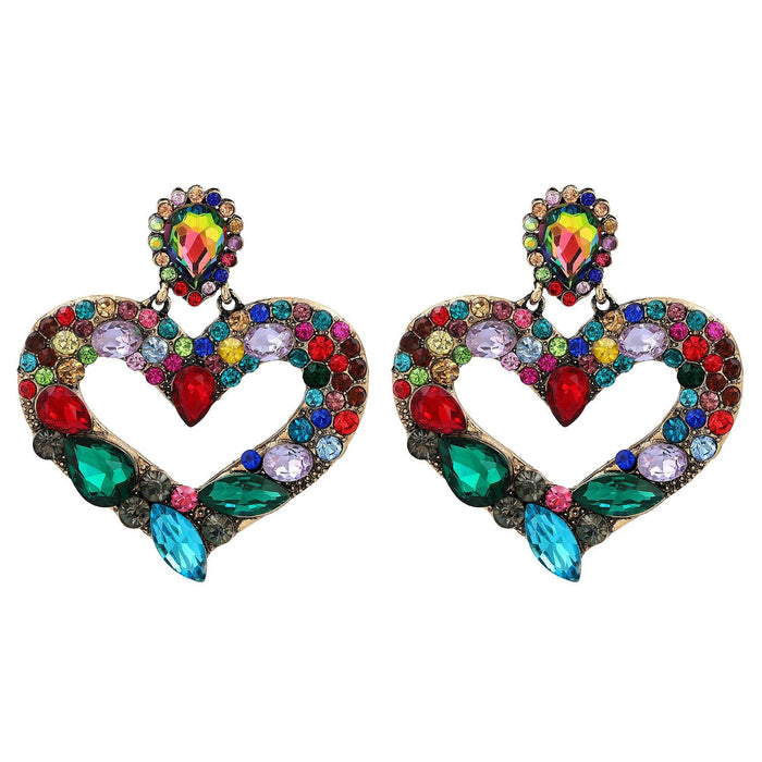 Wholesale EarringsBlack heart-shaped diamonds Alloy JDC-ES-JJ022 Earrings JoyasDeChina Color Wholesale Jewelry JoyasDeChina Joyas De China