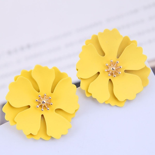 Bulk Jewelry Wholesale EarringsRed alloy drip oil flower ladybug JDC-ES-e066 Wholesale factory from China YIWU China
