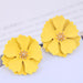 Wholesale EarringsRed alloy drip oil flower ladybug JDC-ES-e066 Earrings JoyasDeChina Yellow Wholesale Jewelry JoyasDeChina Joyas De China