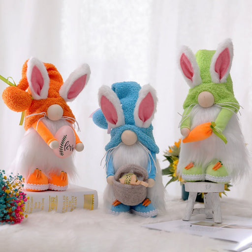 Wholesale Easter Carrot Rabbit Cartoon Cute Rabbit Decorative Cloth Ornament JDC-OS-QuY002 Ornaments 趣颖 Wholesale Jewelry JoyasDeChina Joyas De China