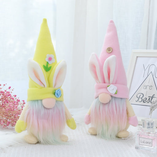 Wholesale Easter Rainbow Bunny Cloth Faceless Doll Ornament JDC-OS-QuY004 Ornaments 趣颖 Wholesale Jewelry JoyasDeChina Joyas De China