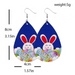 Wholesale Easter Reversible Leather Earrings Cute Print Earrings JDC-ES-ZL001 Earrings 钻拉 Wholesale Jewelry JoyasDeChina Joyas De China