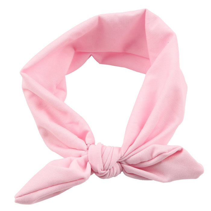 Wholesale elastic cloth rabbit ear baby headdress children's headband JDC-HD-GSQN006 Headband JoyasDeChina Pink Wholesale Jewelry JoyasDeChina Joyas De China