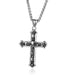 Wholesale Electroplated Alloy Cross Pendant Charms JDC-CS-WenT010 charms 润涛 White Wholesale Jewelry JoyasDeChina Joyas De China