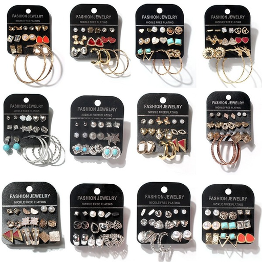 Wholesale Electroplated Alloy Earrings Set JDC-ES-TC197 Earrings JoyasDeChina Wholesale Jewelry JoyasDeChina Joyas De China