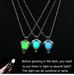 Wholesale Electroplated Alloy Glitter Stone Glowing Necklace JDC-NE-YF205 Necklaces 友菲 Wholesale Jewelry JoyasDeChina Joyas De China