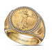 Wholesale Electroplated Alloy Men's Rings JDC-MRS-WenT002 Rings 润涛 gold 8 Wholesale Jewelry JoyasDeChina Joyas De China