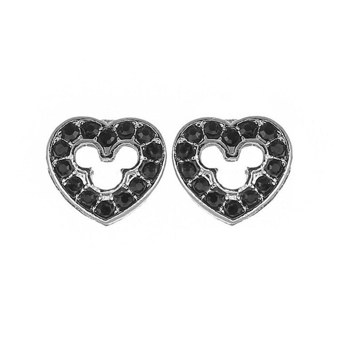 Wholesale electroplated alloy micro inlaid zircon earrings JDC-ES-XingL001 Earrings 星銮 black B Wholesale Jewelry JoyasDeChina Joyas De China