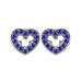 Wholesale electroplated alloy micro inlaid zircon earrings JDC-ES-XingL001 Earrings 星銮 blue B Wholesale Jewelry JoyasDeChina Joyas De China