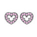 Wholesale electroplated alloy micro inlaid zircon earrings JDC-ES-XingL001 Earrings 星銮 pink B Wholesale Jewelry JoyasDeChina Joyas De China