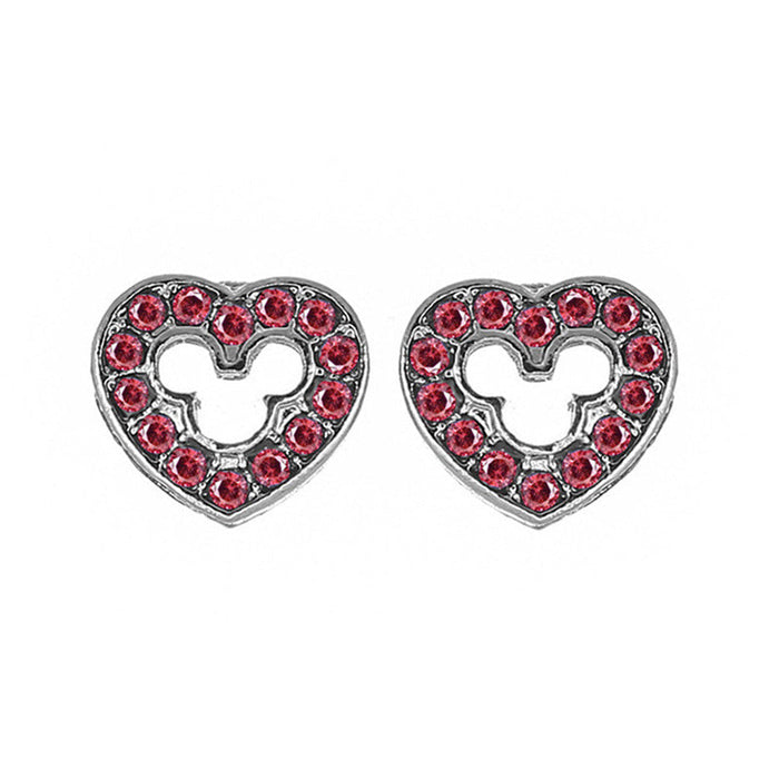 Wholesale electroplated alloy micro inlaid zircon earrings JDC-ES-XingL001 Earrings 星銮 red B Wholesale Jewelry JoyasDeChina Joyas De China