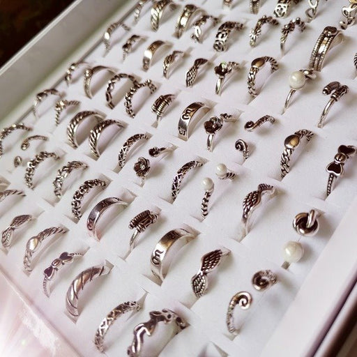 Wholesale Electroplated Alloy Mixed Size Rings JDC-RS-Xuy026 Rings 旭颖 Wholesale Jewelry JoyasDeChina Joyas De China