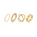 Wholesale Electroplated Alloy Pearl Rings Set JDC-RS-A097 Rings 妙雅 Wholesale Jewelry JoyasDeChina Joyas De China