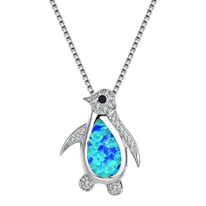 Wholesale Electroplated Alloy Penguin Pendant Charms JDC-CS-WenT006 charms 润涛 Blue Wholesale Jewelry JoyasDeChina Joyas De China