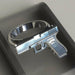 Wholesale Electroplated Alloy Pistol Men's Rings JDC-MRS-WenT005 Rings 润涛 Wholesale Jewelry JoyasDeChina Joyas De China