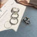 Wholesale Electroplated Alloy Rings Set JDC-RS-F600 Rings 韩之尚 5324802set Wholesale Jewelry JoyasDeChina Joyas De China
