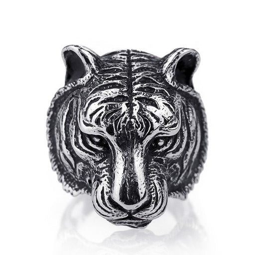 Wholesale Electroplated Alloy Tiger Head Rings JDC-RS-WN099 Rings 薇妮 Wholesale Jewelry JoyasDeChina Joyas De China