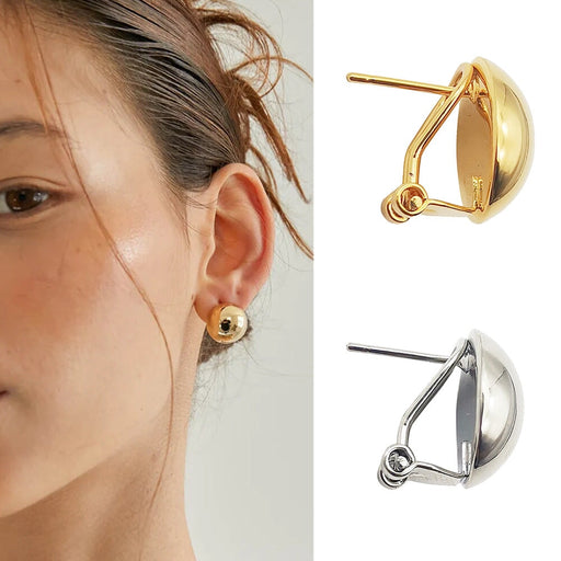 Wholesale Electroplated Brass Metal Ball Copper Earrings JDC-ES-Junf006 Earrings 军峰 Wholesale Jewelry JoyasDeChina Joyas De China