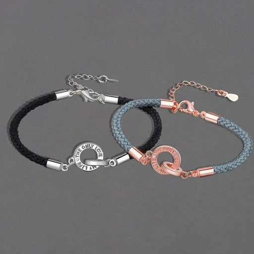 Wholesale Electroplated Copper Braided Couple Bracelets JDC-BT-YZM011 Bracelet 伊之美 Wholesale Jewelry JoyasDeChina Joyas De China