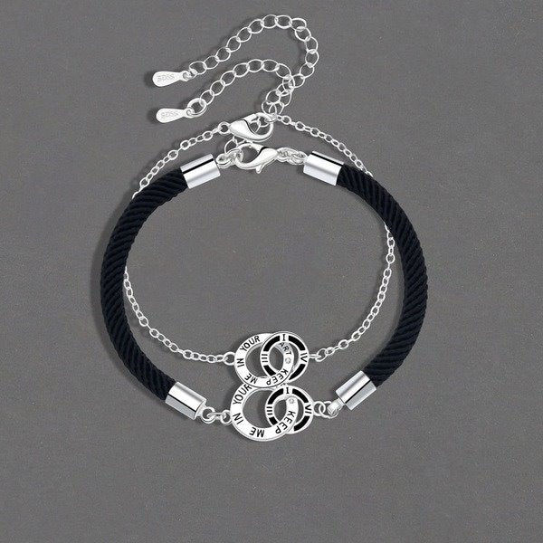 Wholesale Electroplated Copper Braided Couple Bracelets JDC-BT-YZM012 Bracelet 伊之美 Wholesale Jewelry JoyasDeChina Joyas De China