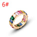 Wholesale Electroplated Copper Colored Zircon Ring JDC-RS-MiMeng019 Rings 米萌 6# Wholesale Jewelry JoyasDeChina Joyas De China