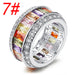 Wholesale Electroplated Copper Colored Zircon Ring JDC-RS-MiMeng034 Rings 米萌 7# Wholesale Jewelry JoyasDeChina Joyas De China