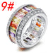 Wholesale Electroplated Copper Colored Zircon Ring JDC-RS-MiMeng034 Rings 米萌 9# Wholesale Jewelry JoyasDeChina Joyas De China