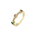 Wholesale electroplated copper colored zircon rings JDC-RS-AG217 Rings JoyasDeChina Wholesale Jewelry JoyasDeChina Joyas De China