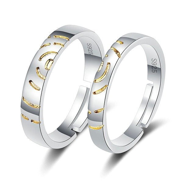 Wholesale Electroplated Copper Couple Rings JDC-RS-YZM023 Rings 伊之美 Wholesale Jewelry JoyasDeChina Joyas De China