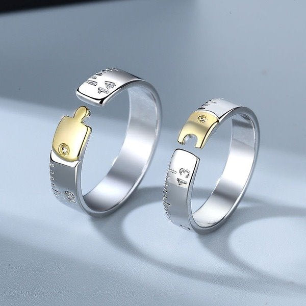 Wholesale Electroplated Copper Couple Rings JDC-RS-YZM025 Rings 伊之美 Wholesale Jewelry JoyasDeChina Joyas De China