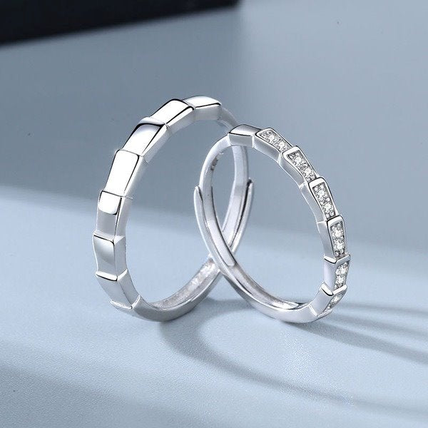 Wholesale Electroplated Copper Couple Rings JDC-RS-YZM028 Rings 伊之美 Wholesale Jewelry JoyasDeChina Joyas De China