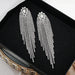 Wholesale Electroplated Copper Crystal Tassel Earrings JDC-ES-JX014 Earrings 锦希 Wholesale Jewelry JoyasDeChina Joyas De China