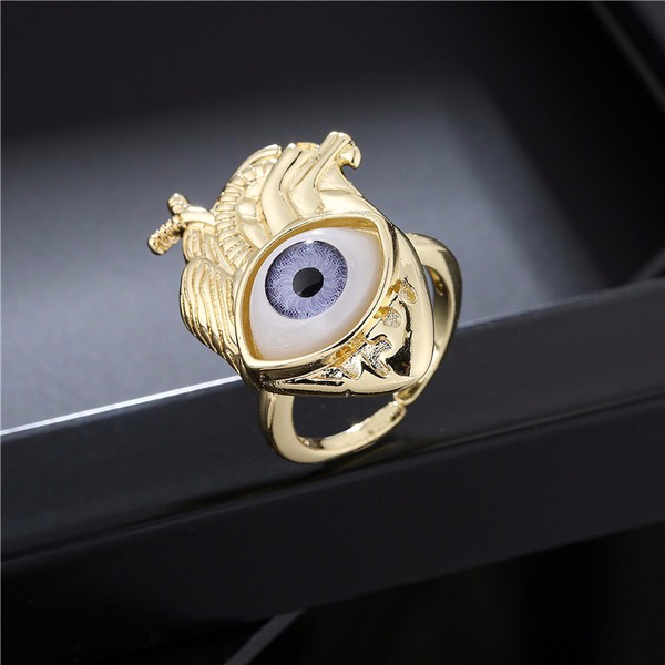Wholesale Electroplated Copper Devil's Eye Opening Rings JDC-RS-AG220 Rings JoyasDeChina Wholesale Jewelry JoyasDeChina Joyas De China