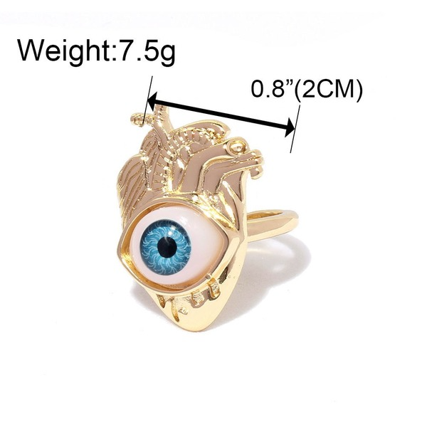 Wholesale Electroplated Copper Devil's Eye Rings JDC-RS-TC004 Rings JoyasDeChina Wholesale Jewelry JoyasDeChina Joyas De China