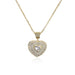 Wholesale electroplated copper heart-shaped pendant necklaces JDC-NE-AG108 necklaces JoyasDeChina 21121 Wholesale Jewelry JoyasDeChina Joyas De China