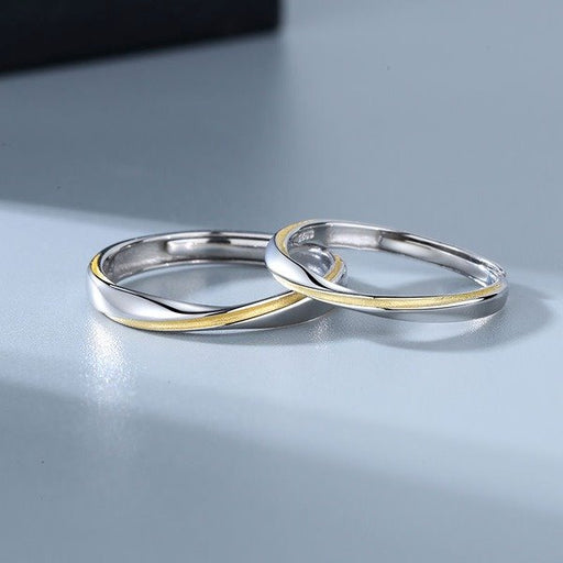 Wholesale Electroplated Copper Mobius Ring Couple Rings JDC-RS-YZM026 Rings 伊之美 Wholesale Jewelry JoyasDeChina Joyas De China