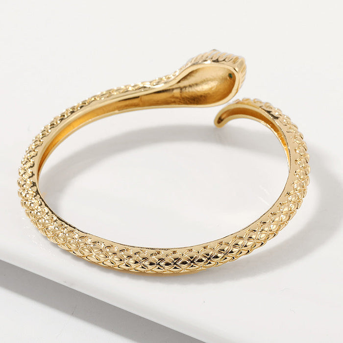 Wholesale Electroplated Copper Snake Bracelet JDC-BT-Yuet001 Bracelet 跃腾 Wholesale Jewelry JoyasDeChina Joyas De China