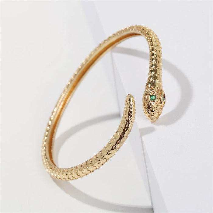 Wholesale Electroplated Copper Snake Bracelet JDC-BT-Yuet006 Bracelet 跃腾 Wholesale Jewelry JoyasDeChina Joyas De China