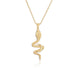Wholesale Electroplated Copper Snake Necklaces JDC-NE-AG130 Necklaces 澳古 20553 Wholesale Jewelry JoyasDeChina Joyas De China
