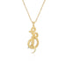 Wholesale Electroplated Copper Snake Necklaces JDC-NE-AG130 Necklaces 澳古 20554 Wholesale Jewelry JoyasDeChina Joyas De China