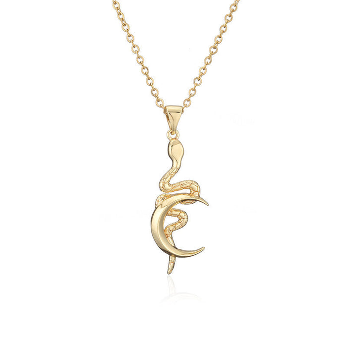 Wholesale Electroplated Copper Snake Necklaces JDC-NE-AG130 Necklaces 澳古 20557 Wholesale Jewelry JoyasDeChina Joyas De China